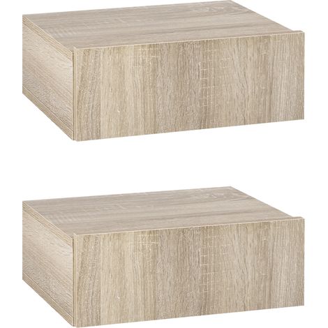 Ensemble de 2 tables de, avec tiroir, 40 x 30 x 15 cm, pour maison et usage quotidien, format pratique, style facile à associer
