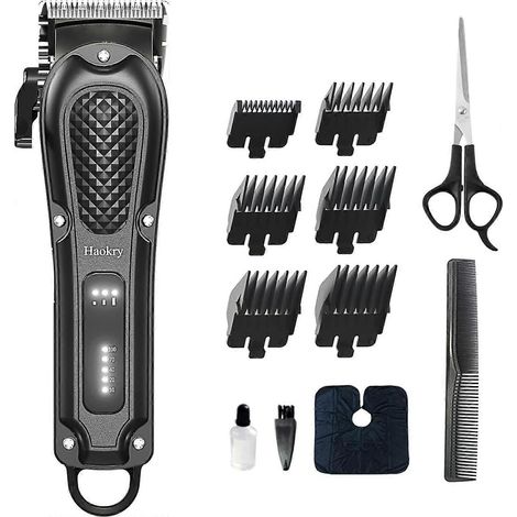 Tondeuse à cheveux professionnelle pour hommes - Tondeuse à cheveux avec ou sans fil, rechargeable (1/5)