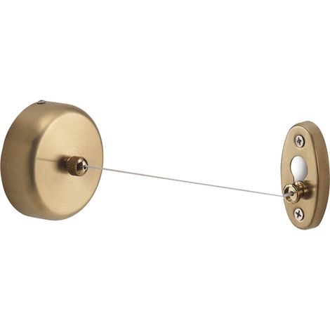 Ausziehbare Wäscheleine Aus Edelstahl In Mattgold Tullo – Kompakt &Amp Platzsparend (1/2)