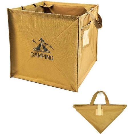 Zusammenklappbarer Picknickkorb, leichte Aufbewahrungsbox für den Außenbereich, faltbarer Campingbehälter, praktischer und robuster Transportbehälter.