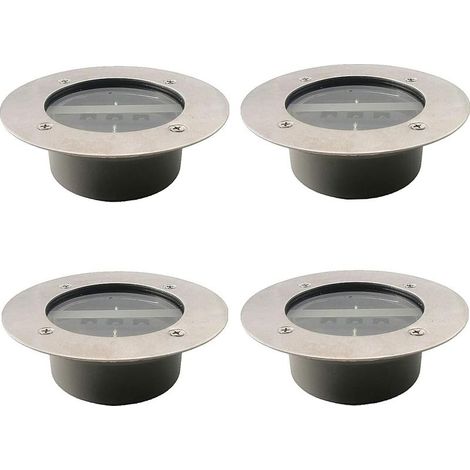 HOXILEELEO - Lumière Solaire Extérieur, 4 Pack 3 LED Spot Lampe Solaire Jardin, Etanche IP65, Pelouse Lumière Decorative Pour Chemin Terrace Jardin Allée (1/5)