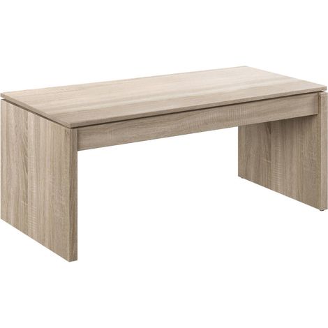 Table basse TOM à plateau relevable L102cm x H43-54cm - Bois (1/5)