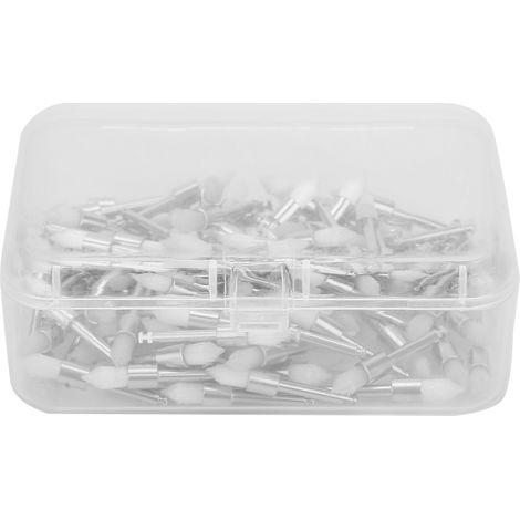 100 brosses de polissage dentaire coniques pour pièce à main à faible vitesse, boîte de 100 pièces (1/5)
