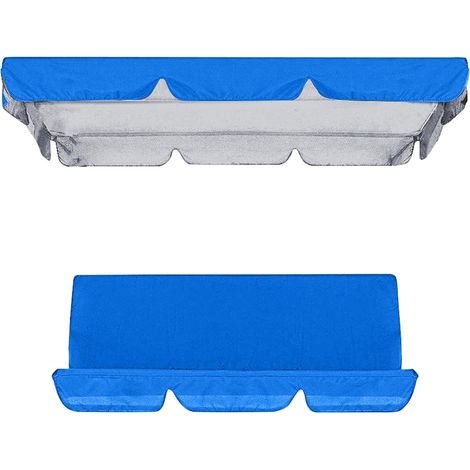 1 Housse de balançoire, polyester 210D, résistant aux déchirures, perméable à l'air, pour mobilier de jardin 3 places (1/5)