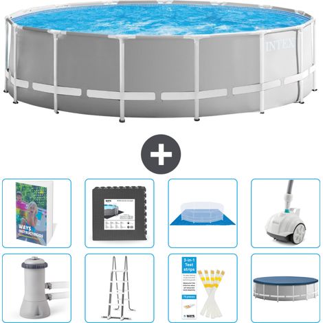 Intex Piscine Prism Frame Ronde - 457x122 cm - 9-pièces  S610