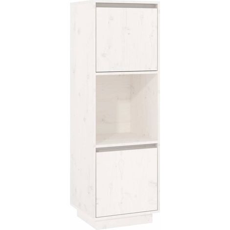 Maison Exclusive - Aparador alto de madera maciza de pino banco 3 (1/5)