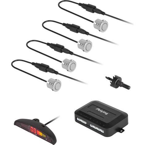 Sensores de aparcamiento traseros con pantalla LED IP67 Peiying (4 unidades)