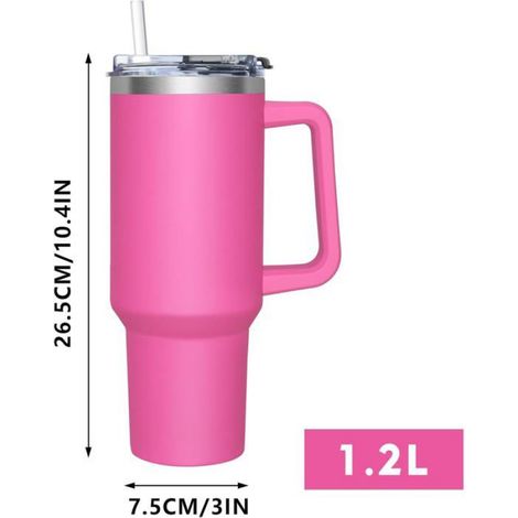 Gobelet Isotherme - 1 Pièce - Acier Inoxydable - Isolation Double 24h - Voyage Bureau Sport - 1180ML Noir BLU-RAY FILM (1/5)