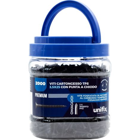 Vite premium autofilettante per cartongesso 3,5x25mm - 2000pz