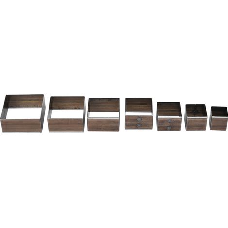 moules carrés de 20 à 50 mm pour la fabrication artisanale du cuir, outils de découpe et de travail du cuir.