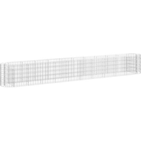 Maison Exclusive - Gabionen-Hochbeet Verzinktes Eisen 400x50x50 c
