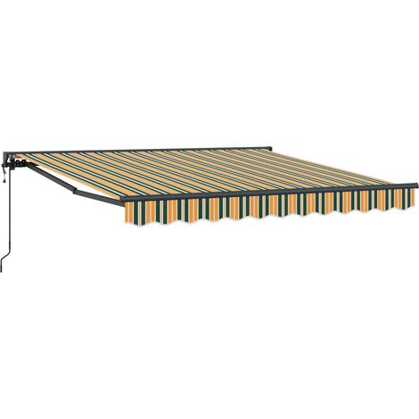 Maison Exclusive - Cadre d'auvent Vert et jaune 300 x 250 cm (1/5)