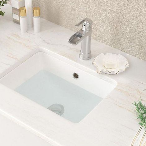 Porte Savon - Céramique - Forme Feuille Lotus - Pour Salle De Bain Cuisine Évier Douche - 1 Pièce (1/5)