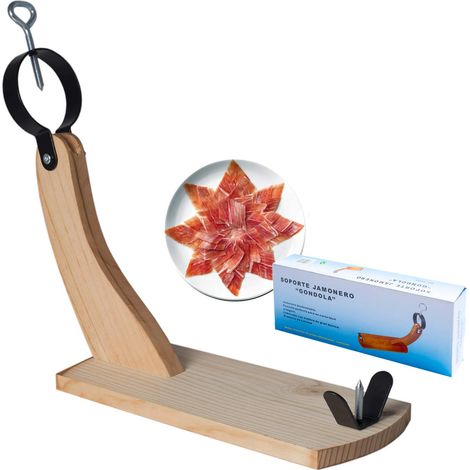 Support jambon  porte-jambon comme base de coupe à utiliser avec un couteau à jambon (1/5)