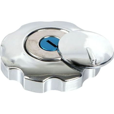 Bouchon de réservoir avec clé, kit universel de bouchon d'essence de moto en aluminium avec serrure et 2 clés accessoires de remplacement de bouchon d'huile de moto compatibles avec CG125 (1/4)