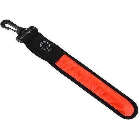 bandes réfléchissantes LED rouges pour sac à dos de cycliste (1/5)
