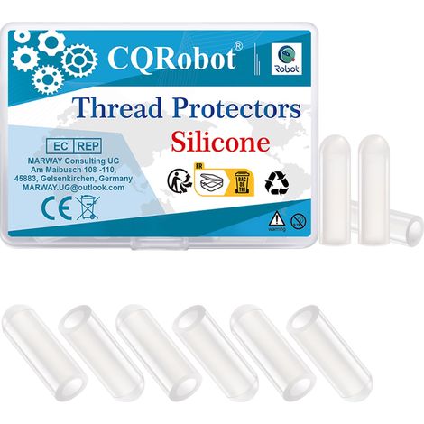 100pcs 1/8" Protecteur Filetage Silicone 3mm ID Rond Capuchon Extrémité Blanc Tube Caps Assortiment Longueur 13mm,pour Vis Couvre Fil Boulons Couverture Poteau Tuyau Métal Volets Anti-Ouragan (1/5)