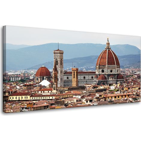 Leinwandgemälde Architektur von Florenz 80 x 40 cm