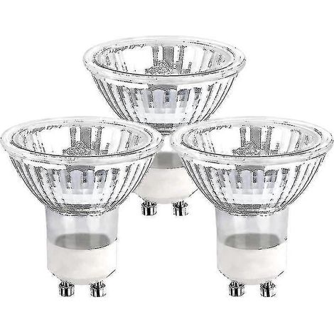 Lot de 5 ampoules halogènes GU10 50 W à réflecteur, à intensité variable. (1/5)