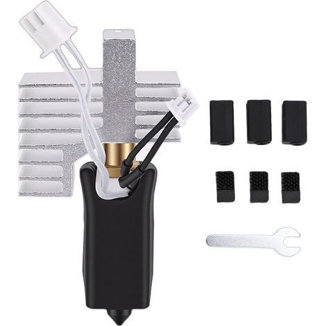 Hotend en céramique adapté à l'imprimante 3D Centauri Carbon, buse en acier trempé de 0.2mm, extrémité chaude avec 3 manchons et brosses en Silicone (1/5)