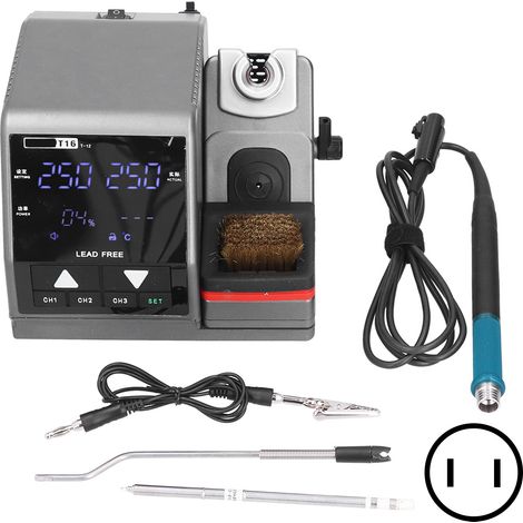 Station de Soudage Fer Réglable Température Affichage Numérique Kit Outil Brasage pour DIY Prise US AC110V (1/5)