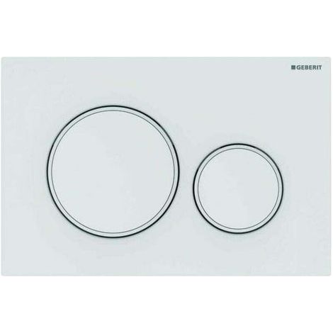 Sigma20 - 2-Tasten-Betätigungsplatte, mattweiß / weiß 115.882.01.1