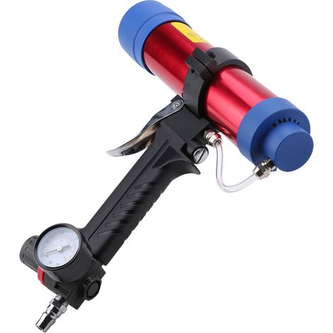 Pistolet à cartouche de mastic silicone 310ml, applicateur pneumatique pour colle et scellant, outil de peinture et décoration (1/5)