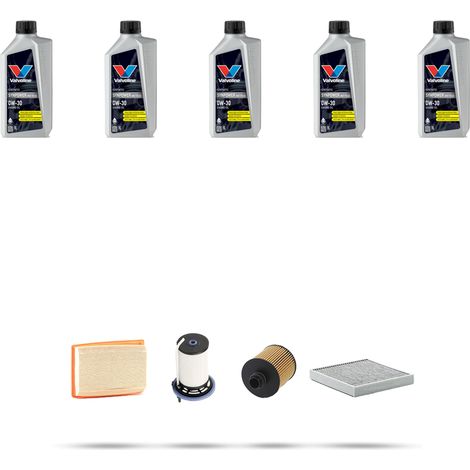 Kit tagliando 4 FILTRI e 5L OLIO compatibile con Fiat Tipo II 1.6 MultiJet 84kw dal 2015 (1/5)