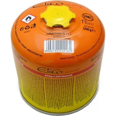 Cartucho de propano GTU02 500 g 65500 elicotech rosca 7/16"
