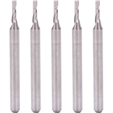 Fraise en acier au tungstène pour la sculpture sur bois, 5 pièces, 3.175X1.5 5mm (1/5)