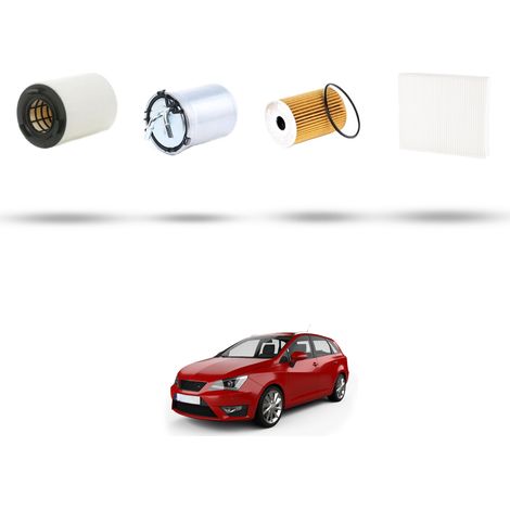 Kit tagliando 4 filtri compatibile con Seat Ibiza IV 1.2 TDI 55kw dal 2010 (1/5)