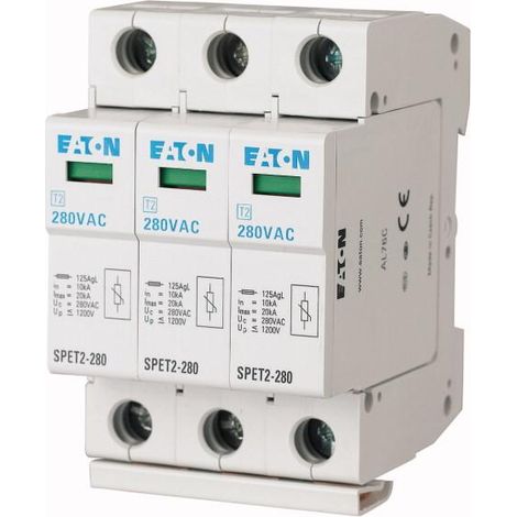 Parafoudres complets 3p 280VAC 4,5kA 000168692 EATON SPET2-280/3