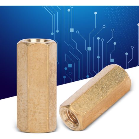 Entretoises en laiton pour carte mère, écrous hexagonaux, accessoires M3 à 2 voies M3x5/6/8/10/12/15/20 - 50100 pièces M3 x 12 (1/5)