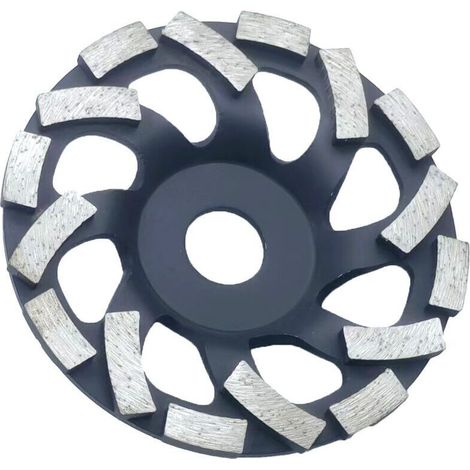 Disque Diamant Abrasif 125 à Meuler le Béton. Meule Abrasive pour Poncer Béton, Pierre, Granit