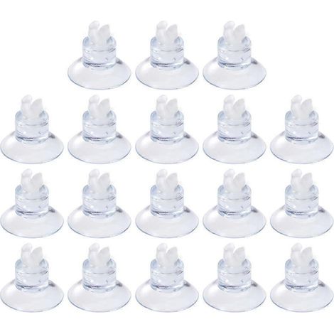 Lot de 18 ventouses pour aquarium, fixations pour tuyau d'aquarium et pinces pour tuyau d'oxygène. (1/5)