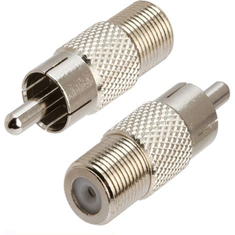 F-Buchse/RCA-Stecker-Adapter