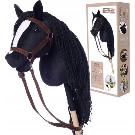 Hobby Horse A3  Cavallo di legno  Hoppihorse nero  + set di accessori (1/5)