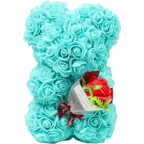 Bouquet de nounours en rose, cadeau élégant pour les célébrations, décoration intérieure, BLEU CIEL (1/2)