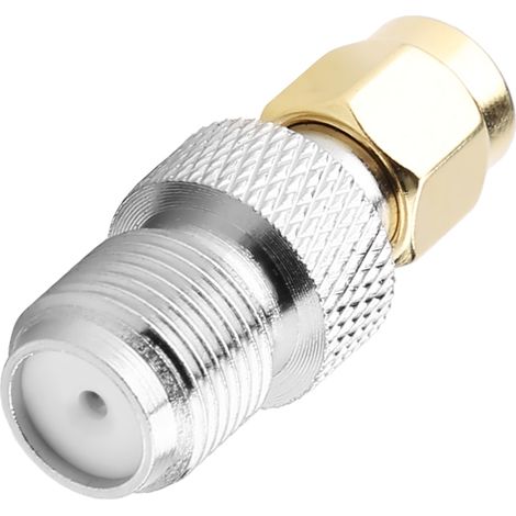 2 SMA-Stecker auf F-Buchse HF-Koaxialadapter, gerader Stecker (1/5)