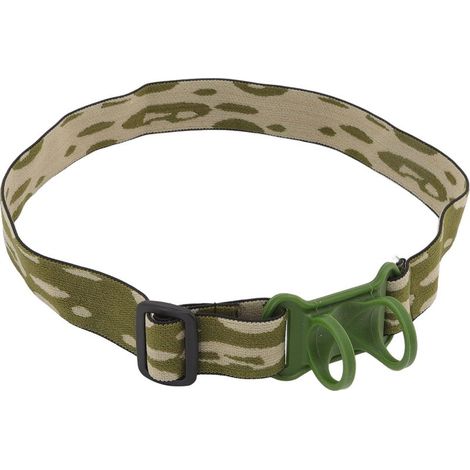 Sangle élastique réglable pour lampe frontale, compatible avec les lampes de 22 à 32 mm de diamètre pour le cyclisme en extérieur. (1/5)