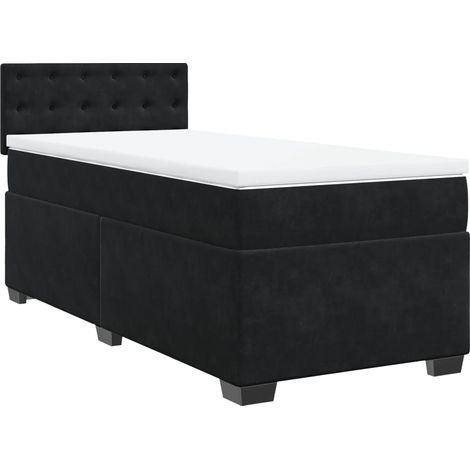 Maison Exclusive - Cama box spring con colchón cuero sintético ne (1/5)