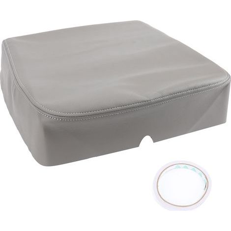 Housse de Console centrale de voiture en cuir Pu microfibre, résistante à l'eau, confortable, anti-rayures, protection d'accoudoir gris (1/5)