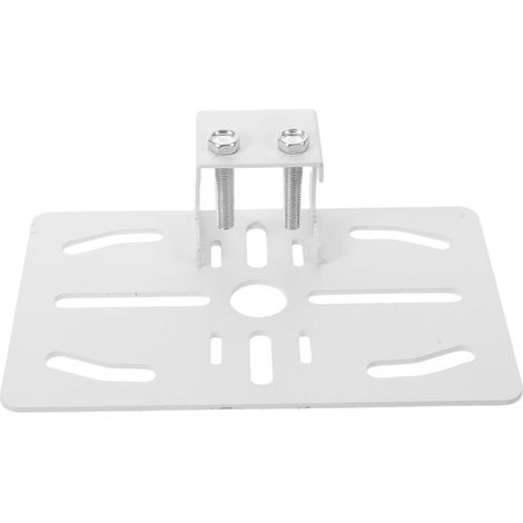 Support de Fixation Robuste pour Caméra Support Adaptateur pour Caméra de Sécurité Acier Blanc 19,50x12,10x5,70cm CCTV Poteau Intérieur et Extérieur Ajustable Résistant (1/5)