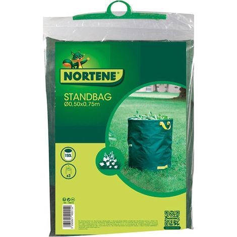 Self-supporting green waste bag 0.5m – 2 carrying handles – PVC hoop for support – For wet sites – Celloplast (1/5)