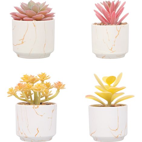 Plantes artificielles succulentes, les plantes artificielles sont utilisées pour la décoration de la maison et du bureau. (1/5)