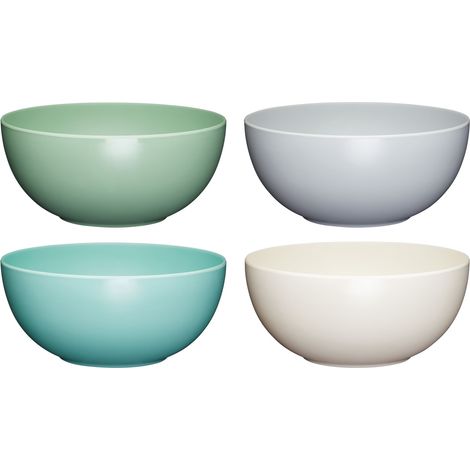 Colourworks Schalen de Kunststoff de Melamin, Farben 'Classics', Set de 4