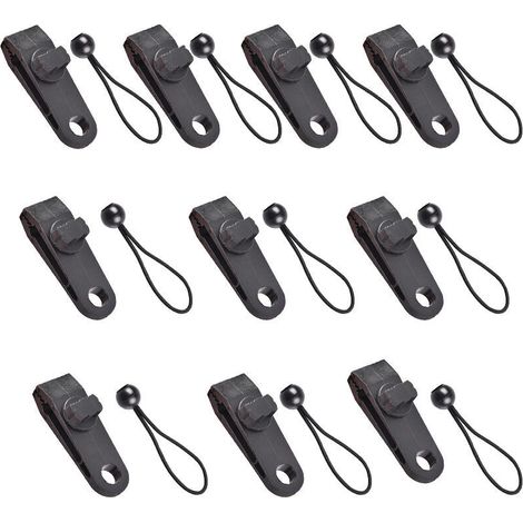 royaluxe -Bâche Tente Pince Bâche Auvents Clip Auvents Pince Tend Corde Élastique Élastique pour Bâche Ball Bungee Corde pour Tentes, Couvertures, Auvents, Bannières- (1/5)