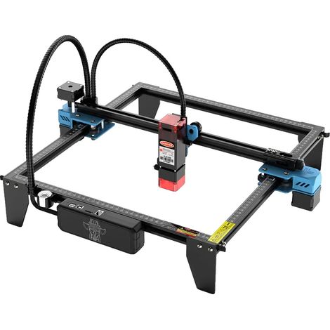 Graveur Laser, Zone de Gravure de 600x600mm, Fonctionnement à Grande Vitesse, TTS-10 Pro, Zone de travail 30x30cm, Prise EU (1/2)