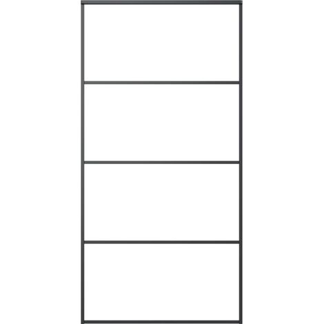 Maison Exclusive - Schiebetür Aluminium und ESG Glas 102,5x205 cm