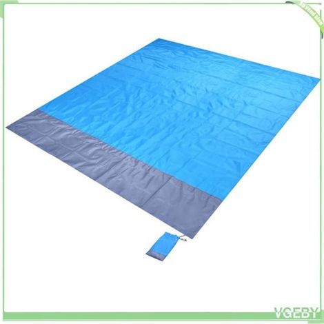 Couverture de pique-nique - FAFEICY - 200 x 210 cm - Imperméable (TPU) - Polyester anti-déchirure - Légère, compacte avec 4 piquets (1/5)